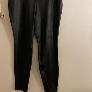 Black Walmart Leather Leggings